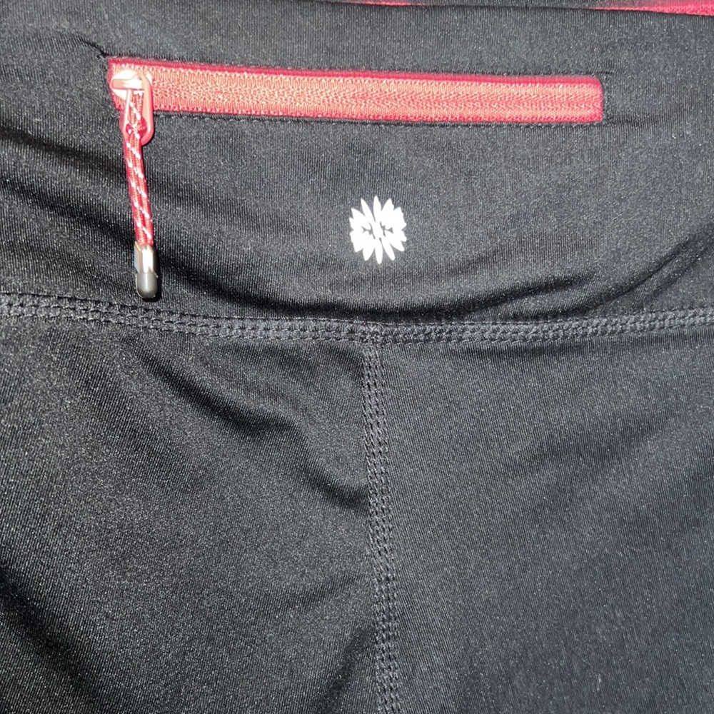 Nice Black and Pink Tangerine Athletic Capri Pants - Picture 5 of 7